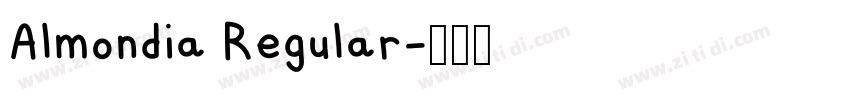 Almondia Regular字体转换
